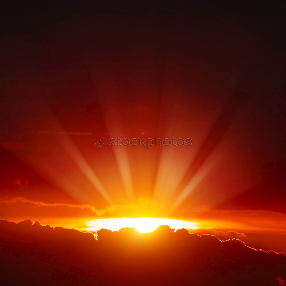 Similar – Image, Stock Photo Sunset over the Pfaffenstein