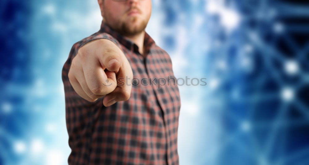 Similar – Image, Stock Photo Young bald guy showing tattoos