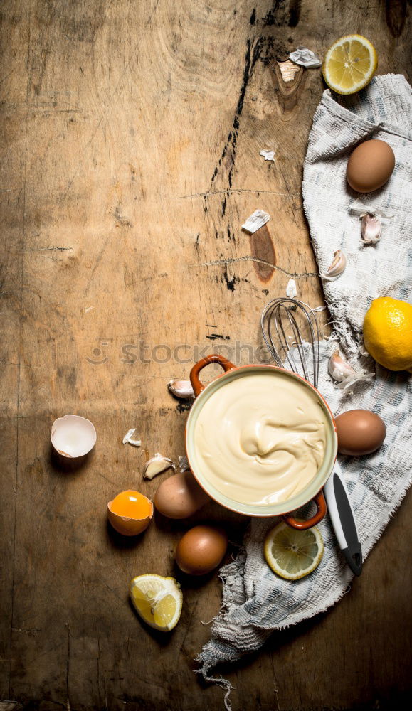 Similar – Image, Stock Photo Mix dough with hand mixer