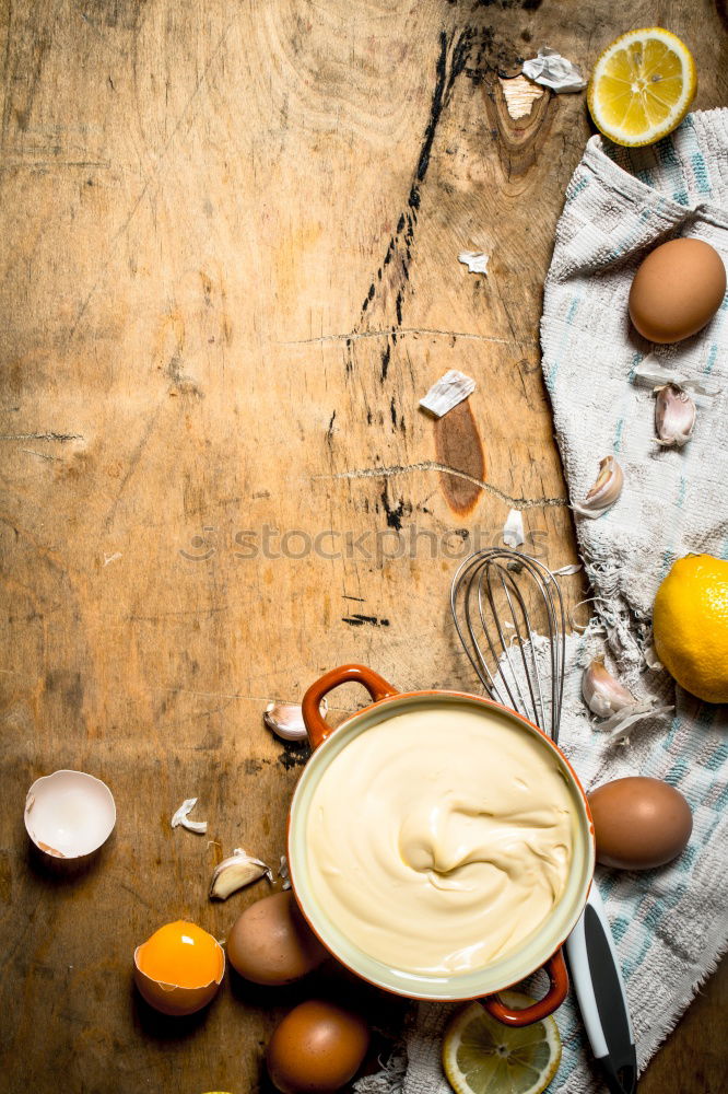 Similar – Image, Stock Photo Mix dough with hand mixer