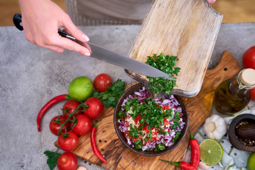 Similar – Image, Stock Photo Paprika and minced meat with rice