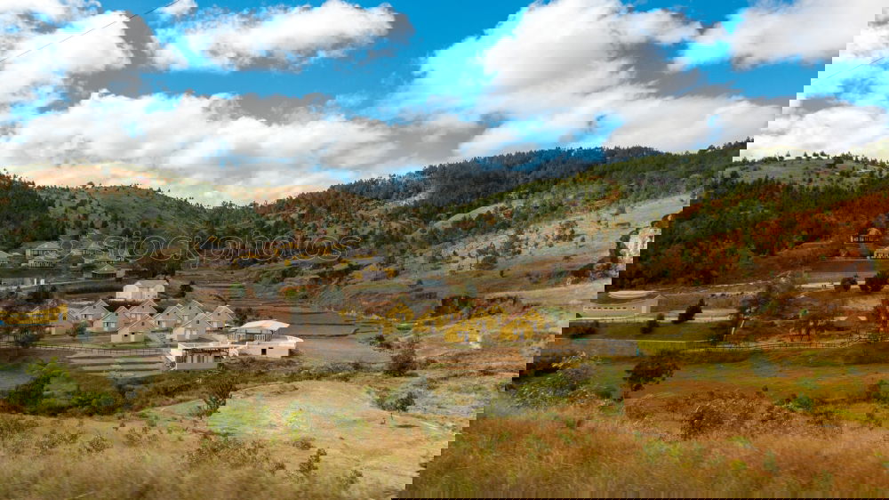 Similar – Image, Stock Photo Small village among hills