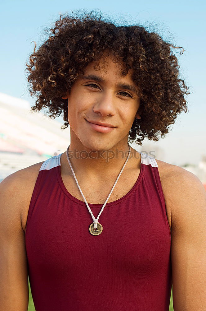 Similar – Confident attractive mulatto man in urban environment