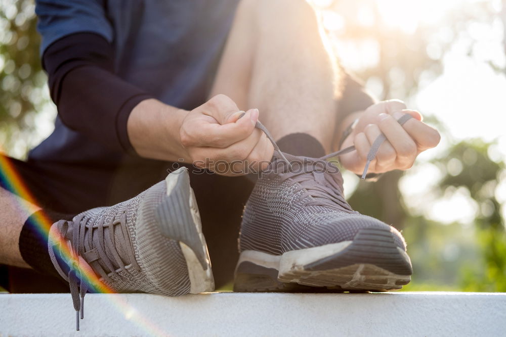 Similar – Image, Stock Photo Man with tattoos sitting on wooden floor