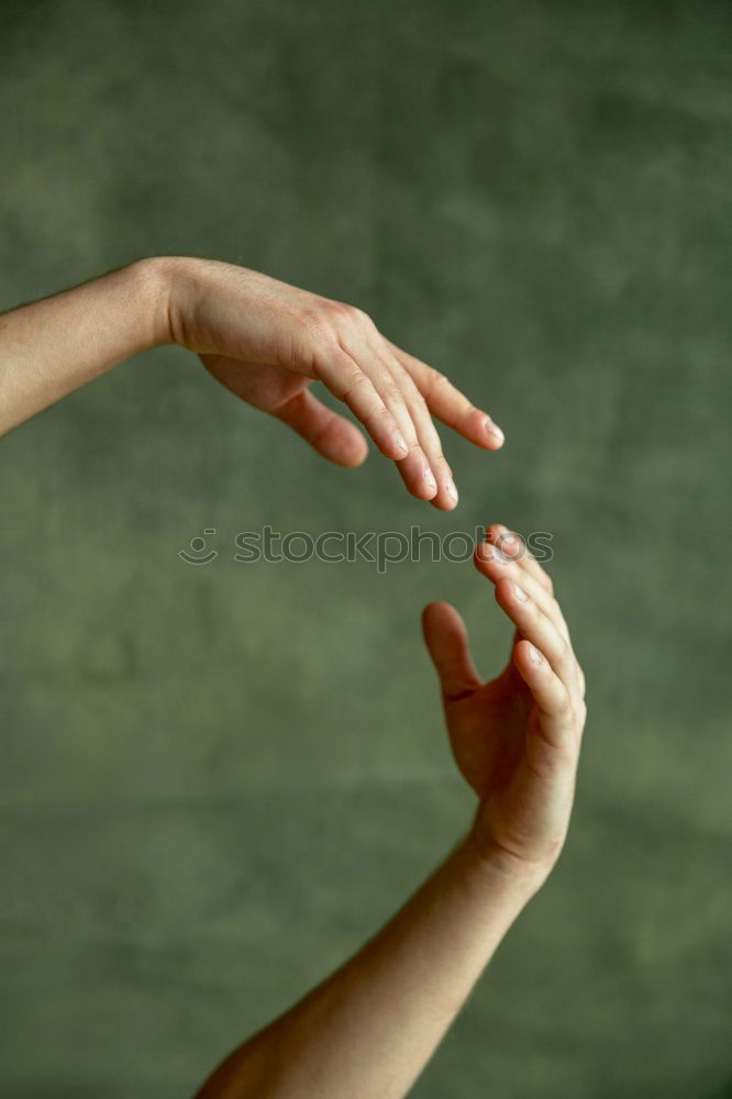 Similar – Young woman doing yoga in the morning at her home, top view