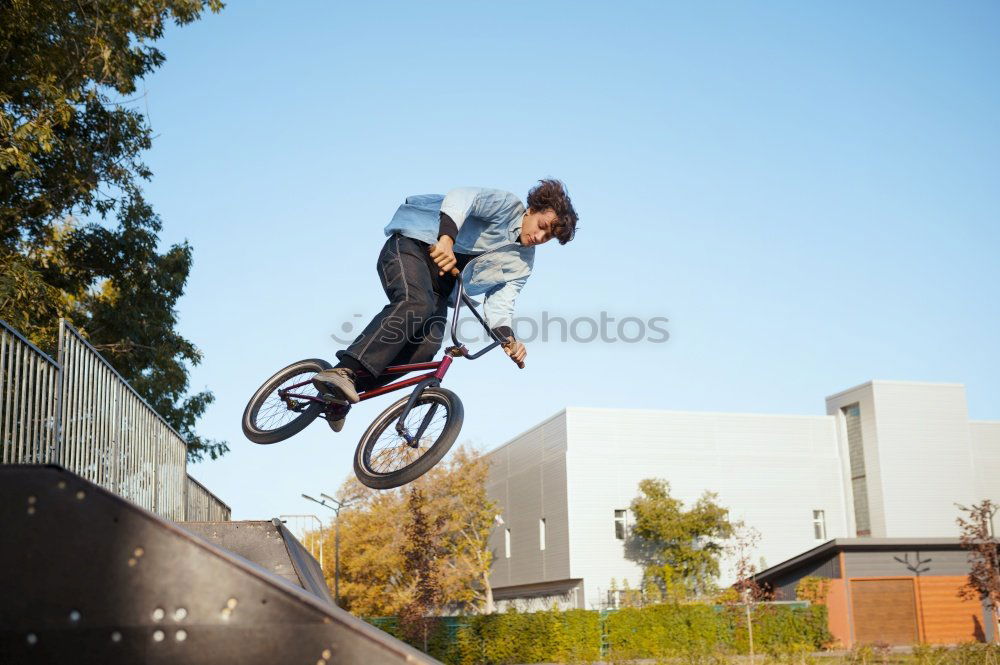 Similar – BMX-Fahrer mit Tricks Mann