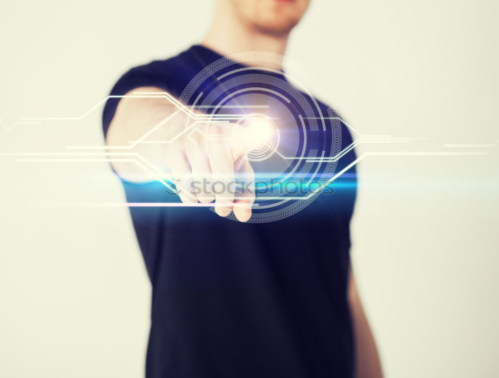 Image, Stock Photo smiley-faced bearded young man