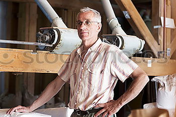 Portrait of senior carpenter.