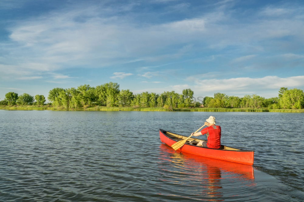 Similar – Foto Bild Paddeltour mit Hund