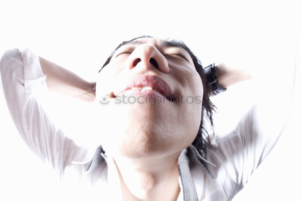 Similar – Image, Stock Photo If one breathes in the dream actually only …