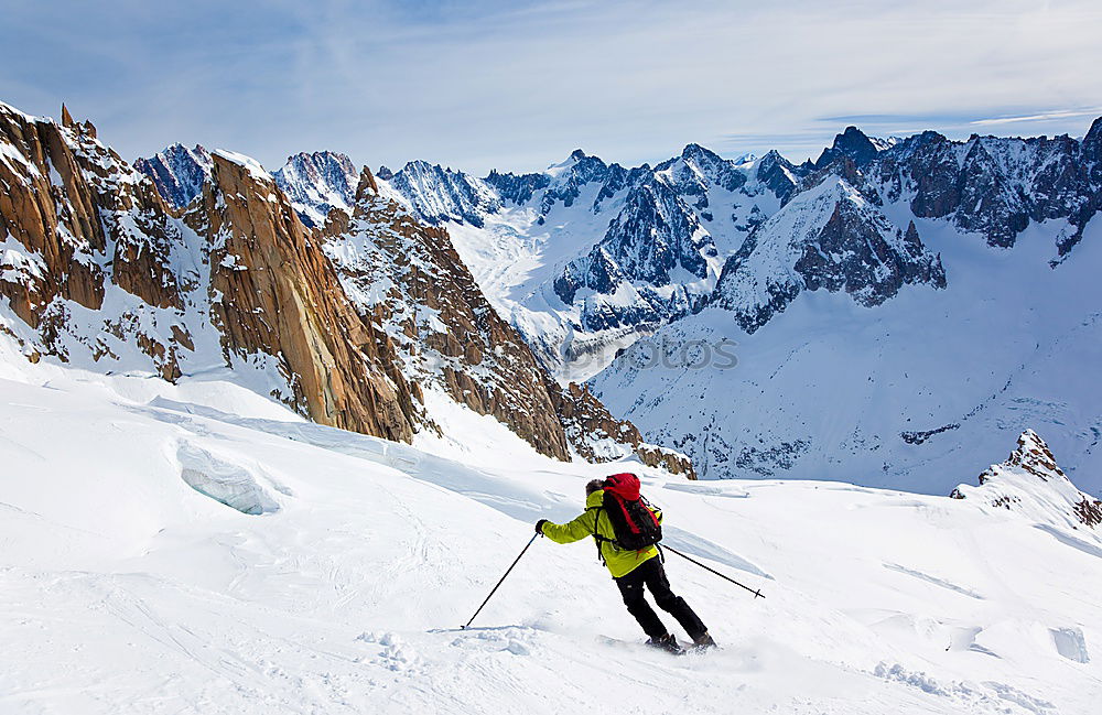 Similar – Two climbers next to the Cinque Torri, Dolomiti, Italy.