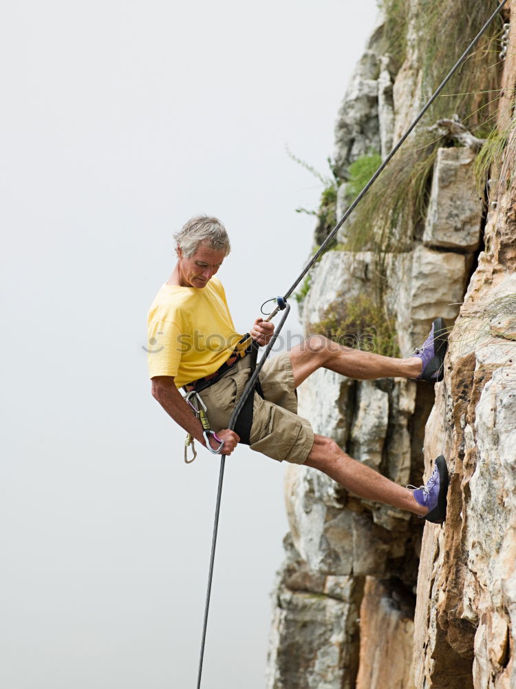 Similar – Klettern am Gardasee Wand