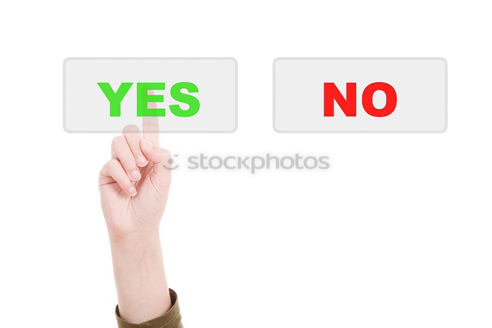 Similar – Image, Stock Photo Yes / No Characters Select