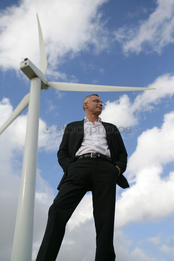 Similar – Image, Stock Photo Wind energy II