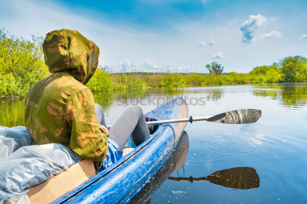 Similar – silent lake Lake Sky Canoe