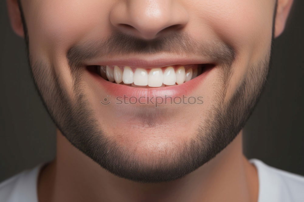 Similar – Image, Stock Photo Glamour man with red lips and tongue