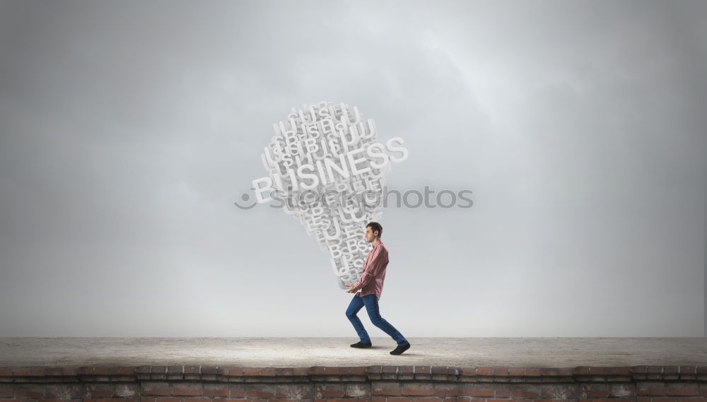 Similar – Image, Stock Photo light blue man