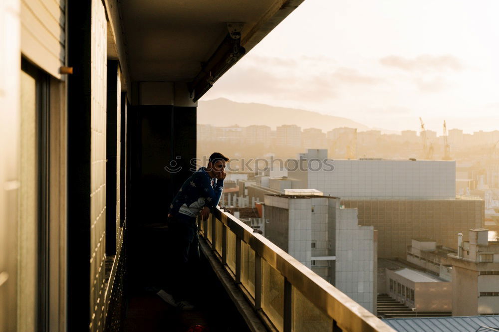 Image, Stock Photo sunset Human being