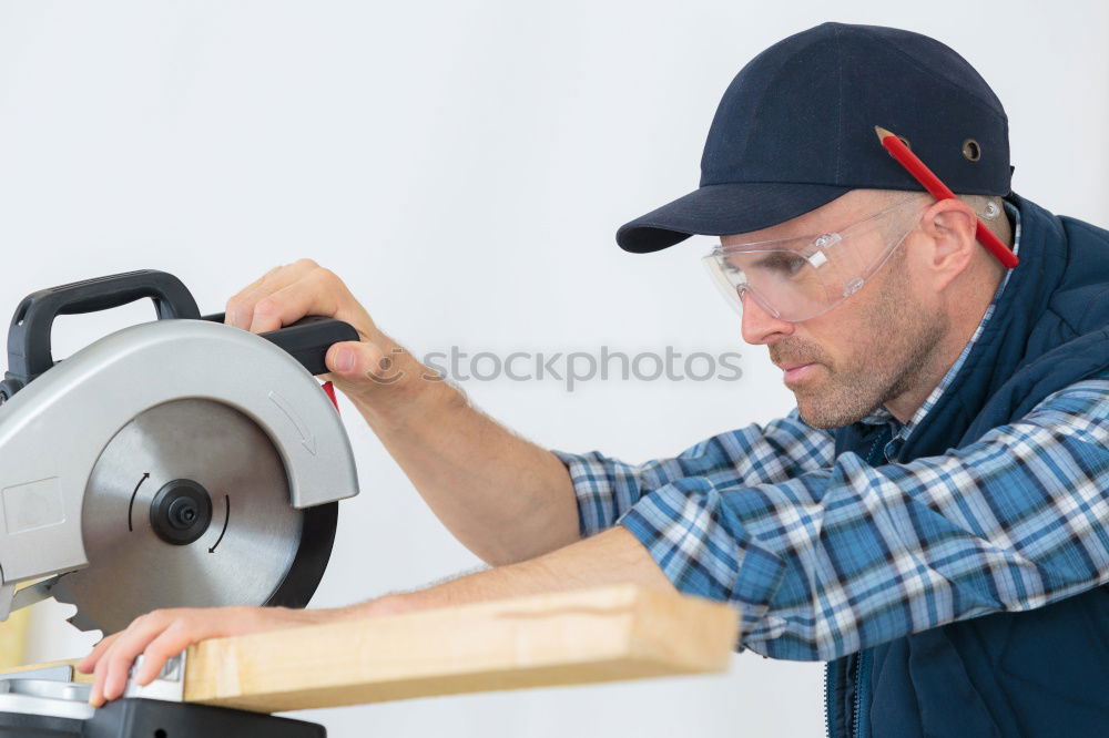 Similar – Image, Stock Photo Mechanic in his workshop taking tools
