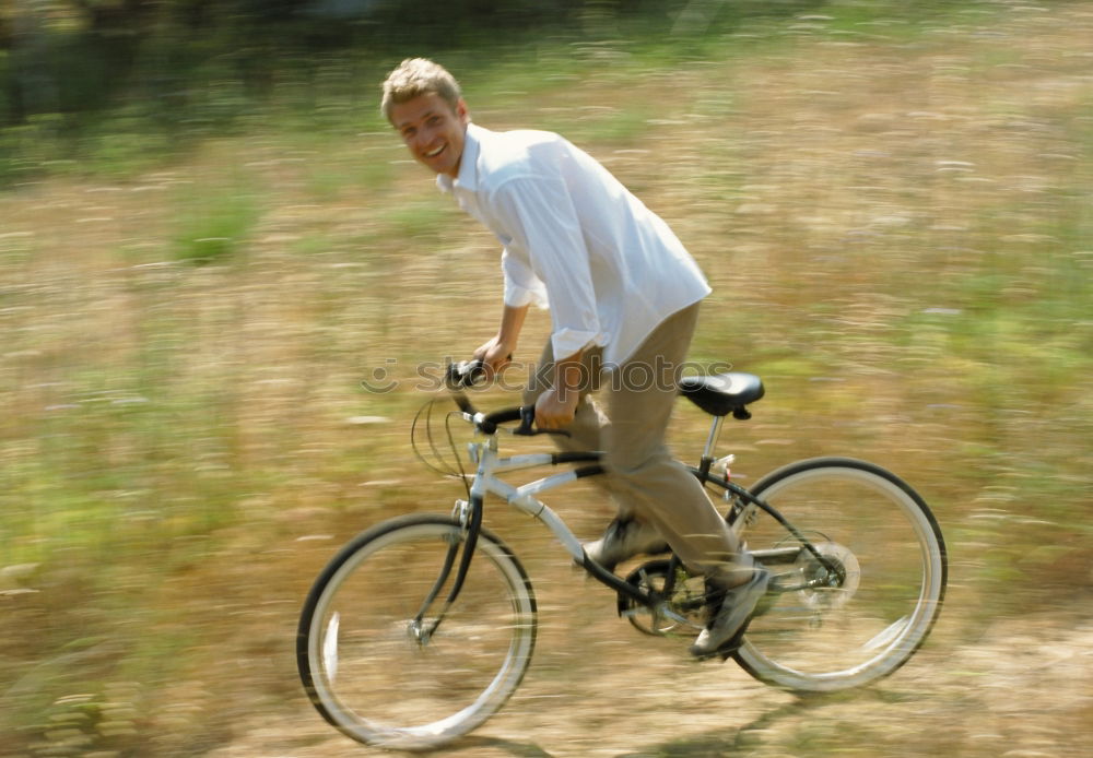 Similar – Image, Stock Photo field bicycle woman sunlight