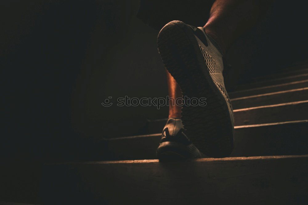 Image, Stock Photo barefoot Footwear Sneakers