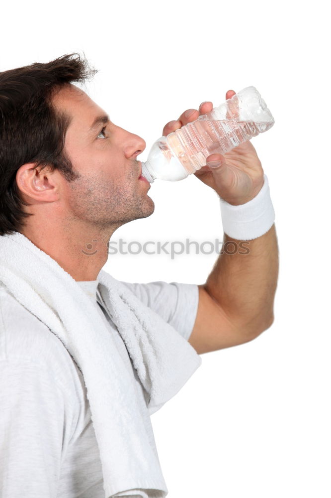 Similar – Senior man using medical equipment for inhalation with respiratory mask, nebulizer