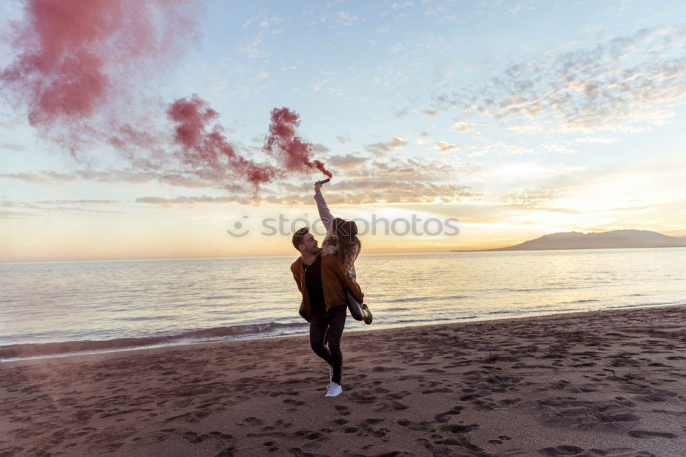 Similar – Man taking shot of island