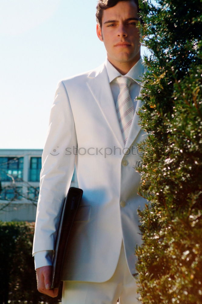 Image, Stock Photo Man with thick scarf