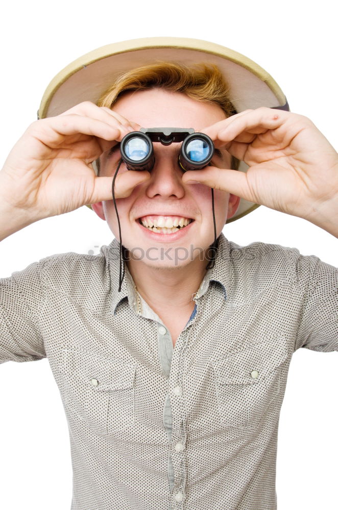 Similar – Image, Stock Photo Big glasses Human being