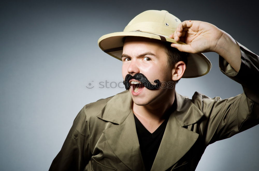 Similar – Image, Stock Photo A Young Man standing in the woods