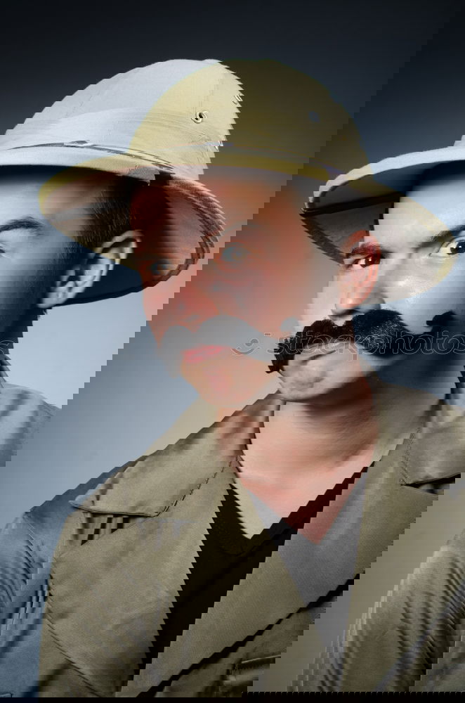 Similar – Image, Stock Photo Portrait of a man in a jumpsuit