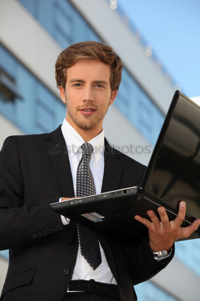 Similar – Image, Stock Photo Elegant Young Businessman in the Street