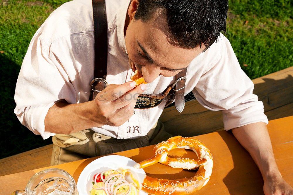 Similar – Zum Frühstück Currywurst