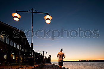 Similar – Image, Stock Photo Angler at the Kiel Fjord #1