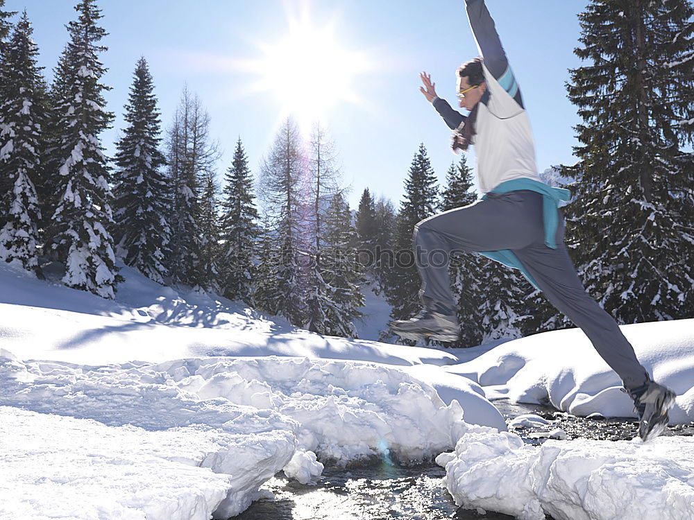 ski#3 Powder snow Jump