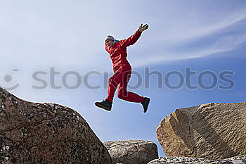 Image, Stock Photo Jump! Athletic Fitness