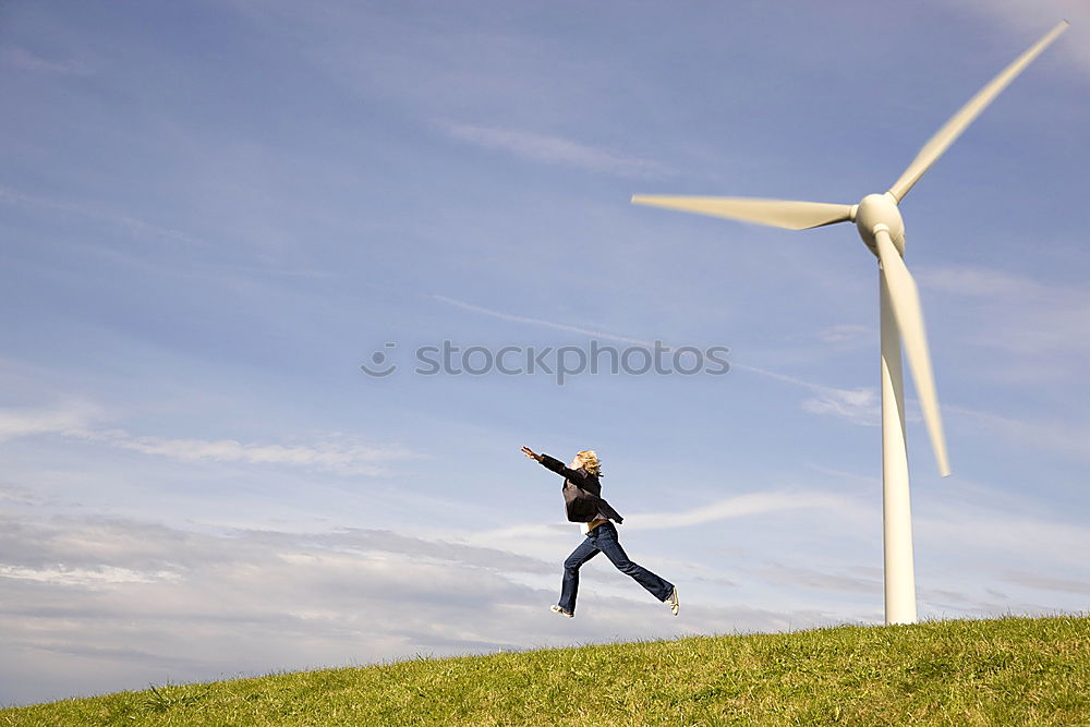 Similar – Image, Stock Photo Wind energy II