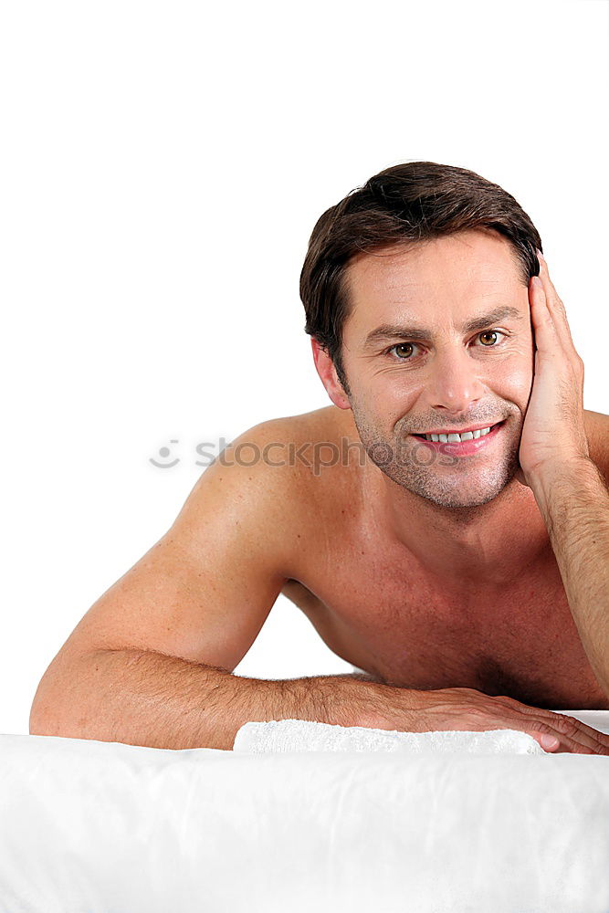 Similar – Image, Stock Photo Young man with bunch of flowers in mouth
