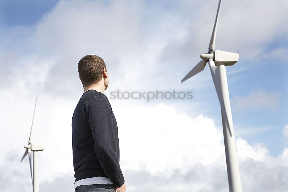 Similar – Image, Stock Photo Wind energy II