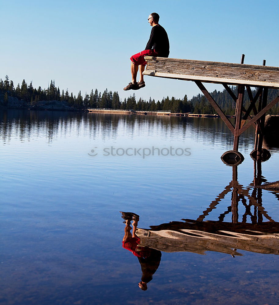 Similar – Image, Stock Photo lake Pond Water Footbridge