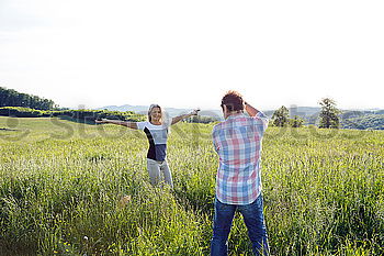 Similar – happy lovers on Holiday in the alps mountains