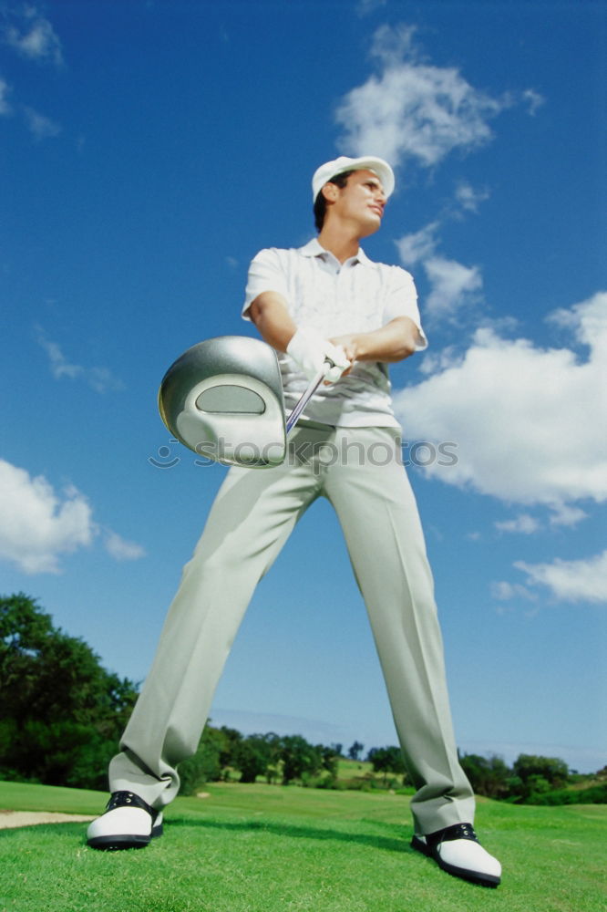 Similar – Image, Stock Photo gone? Green Golf Blue