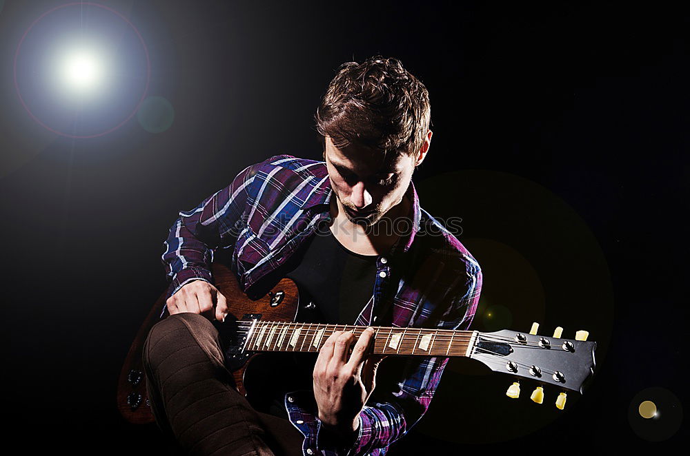 Similar – Image, Stock Photo outdoor photo session with a bass player and his instruments