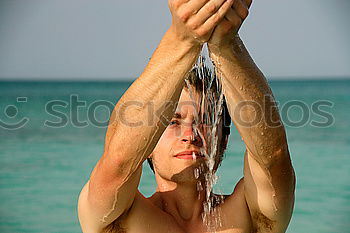 Similar – Image, Stock Photo Man wearing wetsuit