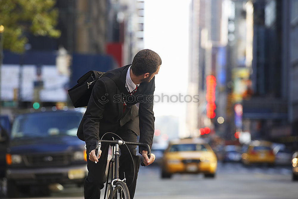 Similar – Attractive man in winter fashion checking his mobile