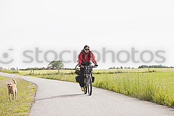 Similar – Angekommen Mann Gras Natur