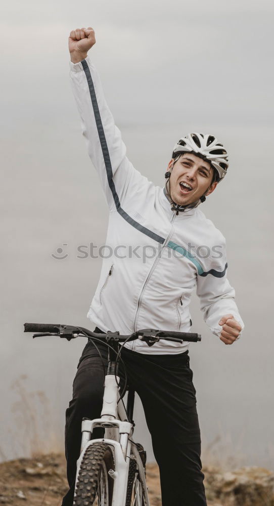 Similar – Image, Stock Photo field bicycle woman sunlight