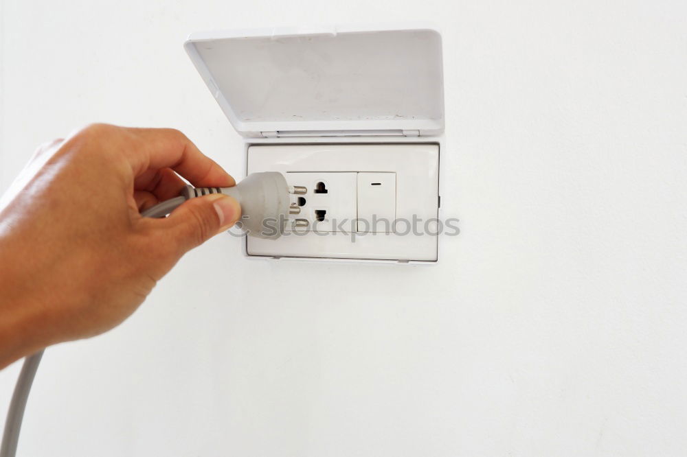 Similar – Image, Stock Photo save electricity Cable