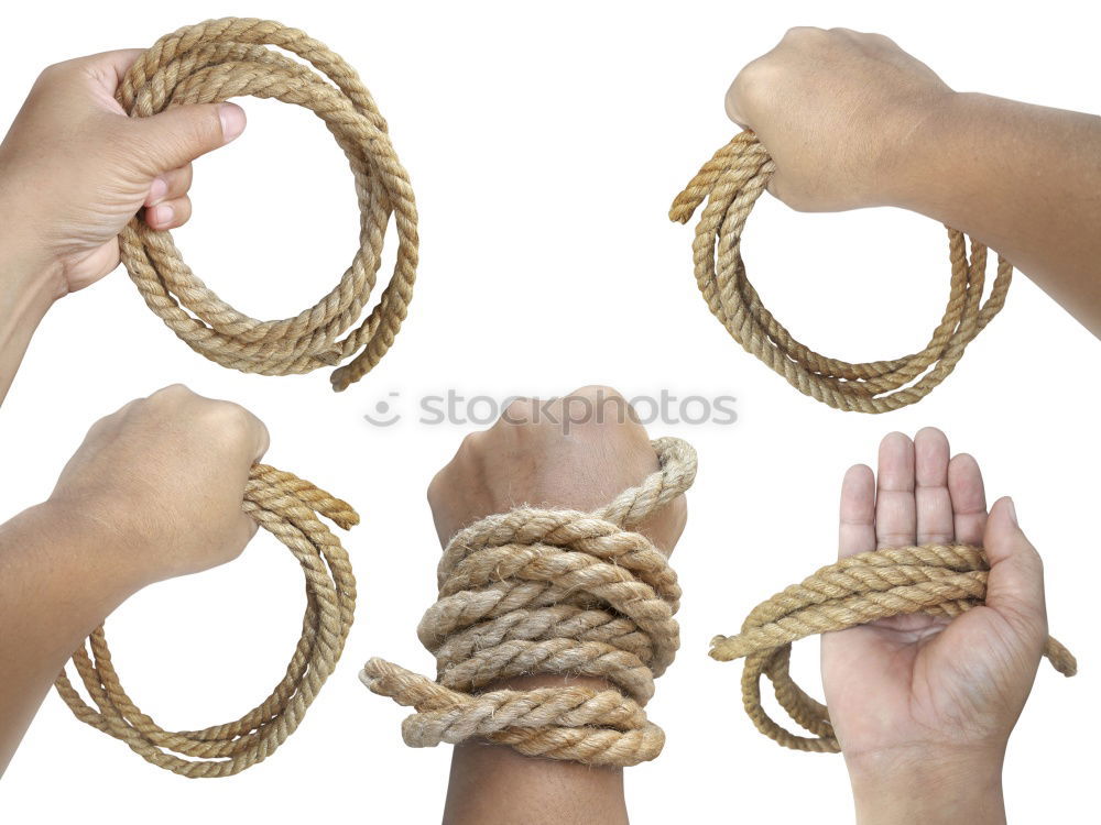 Similar – Image, Stock Photo Man training with gymnastic rings in gym