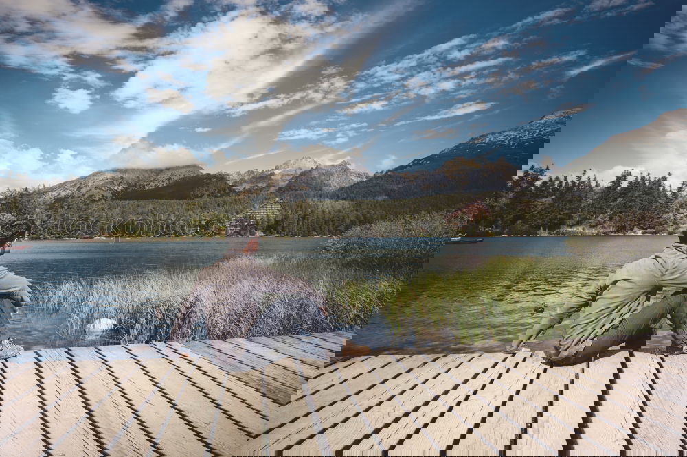 Similar – Image, Stock Photo In the lake Relaxation